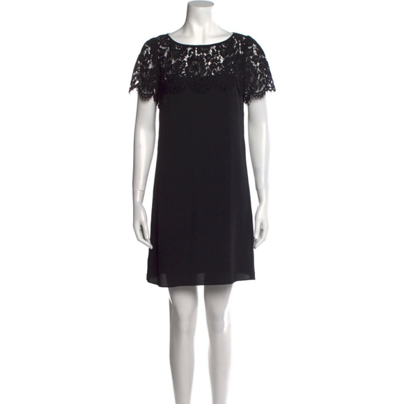 Milly Silk Mini Dress, Black, Size 4 - Picture 1 of 8